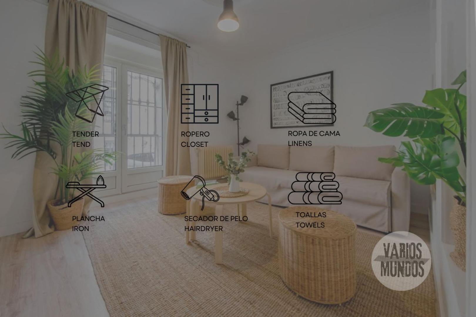 Nuevo Apt De 9Pax En La Cava Alta Centro De Madrid E1 Bagian luar foto